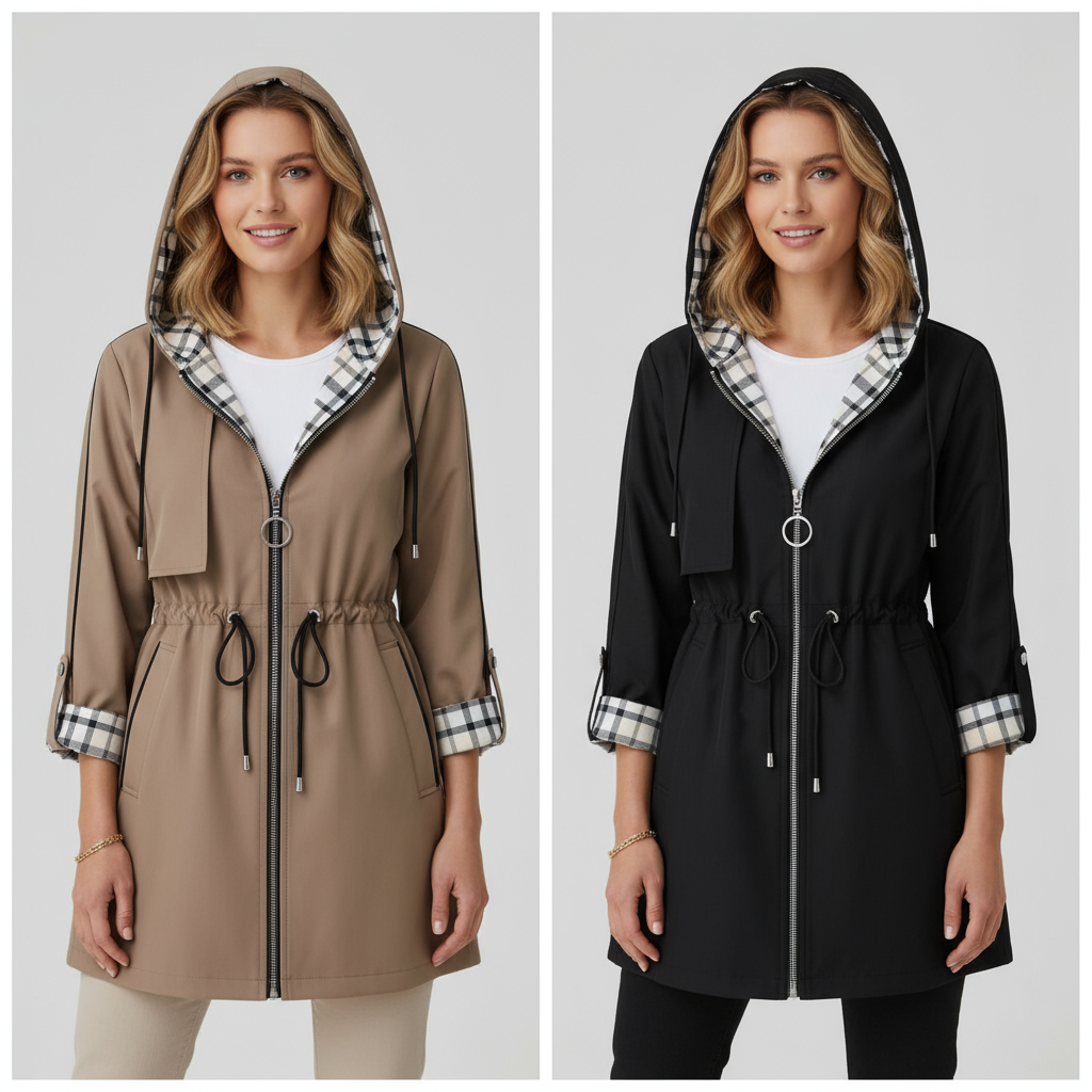 AURELIE | Manteau Femme avec Fermeture Frontale