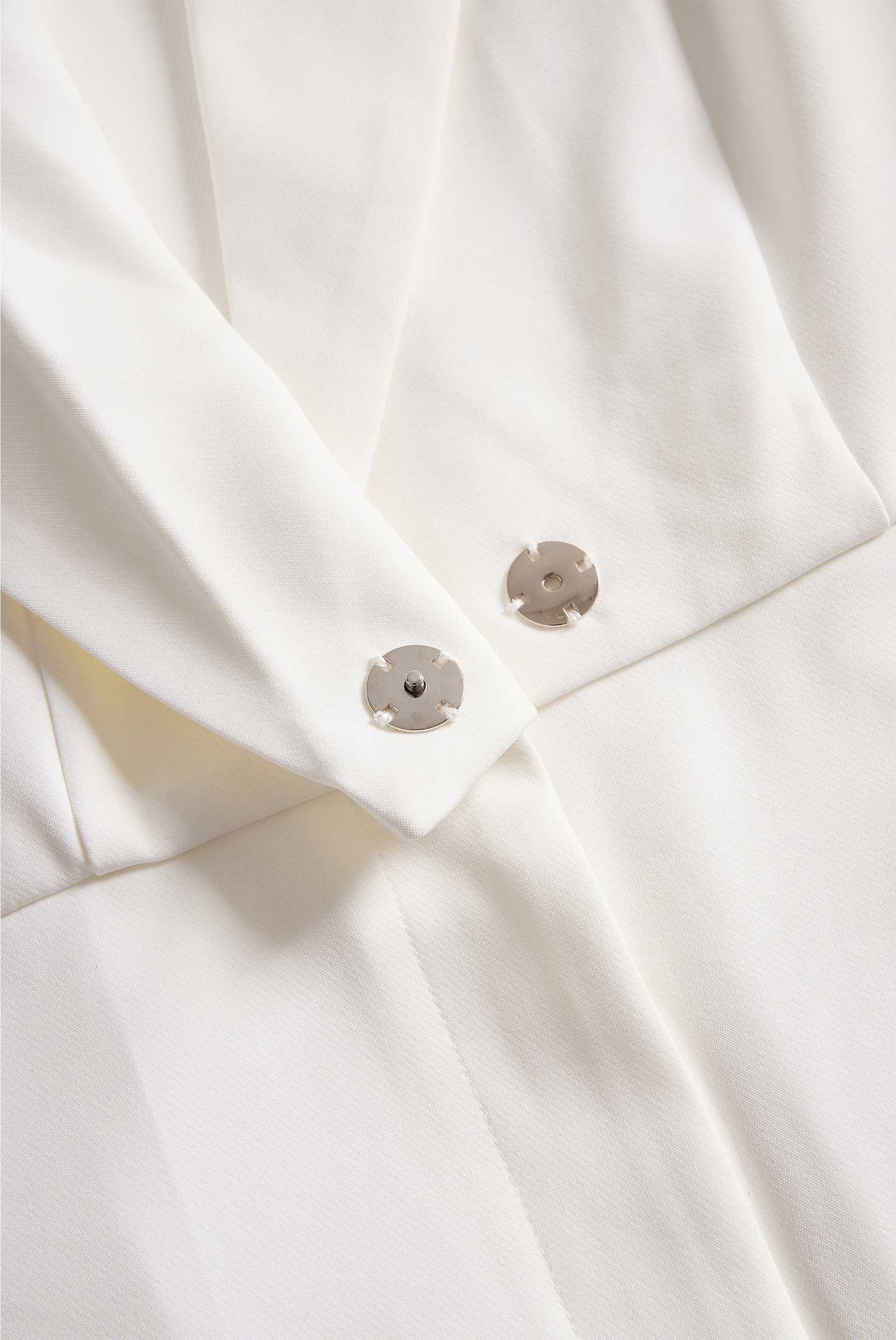 Classic Ivory Belted Jumpsuit