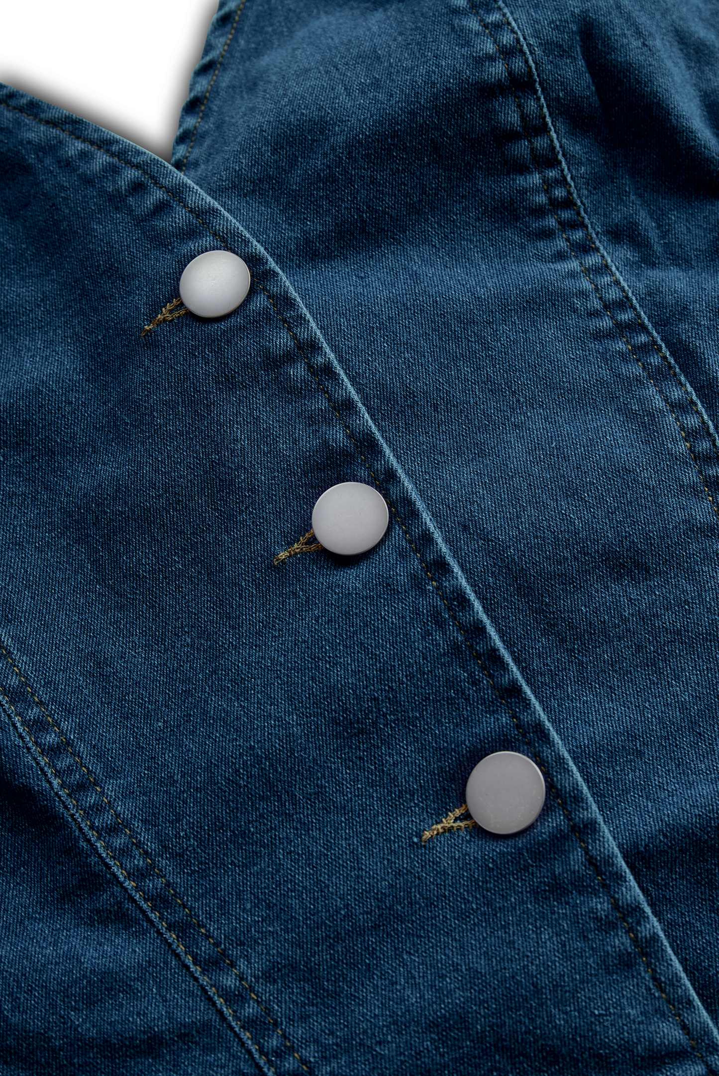 Vibrant Blue Halter Denim Mini Dress