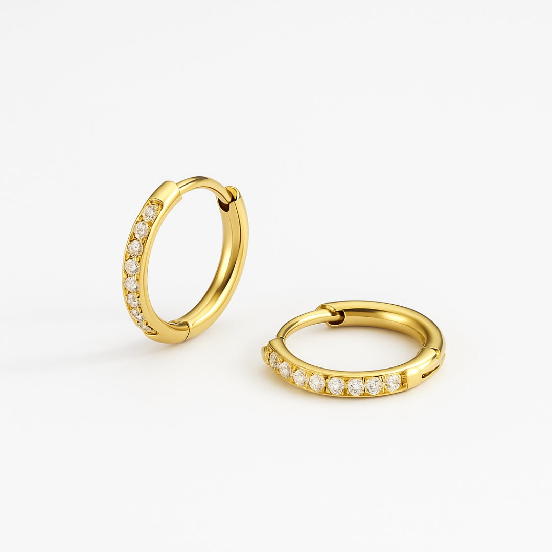 Bright Gold Hoop Earrings