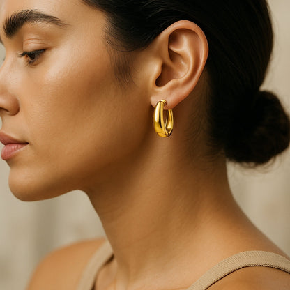 Small Gold Hoop Earrings