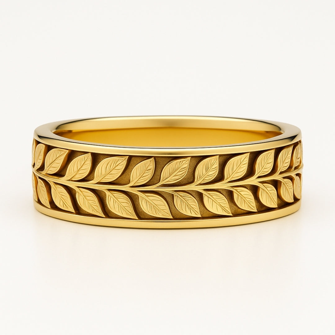 Fern Trail Gold Ring