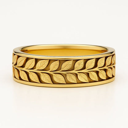 Fern Trail Gold Ring