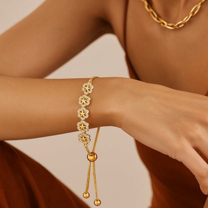 Sparkling Star Petal Bracelet