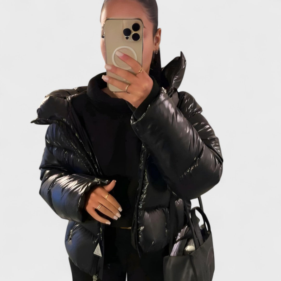 STEP | Doudoune brillante courte