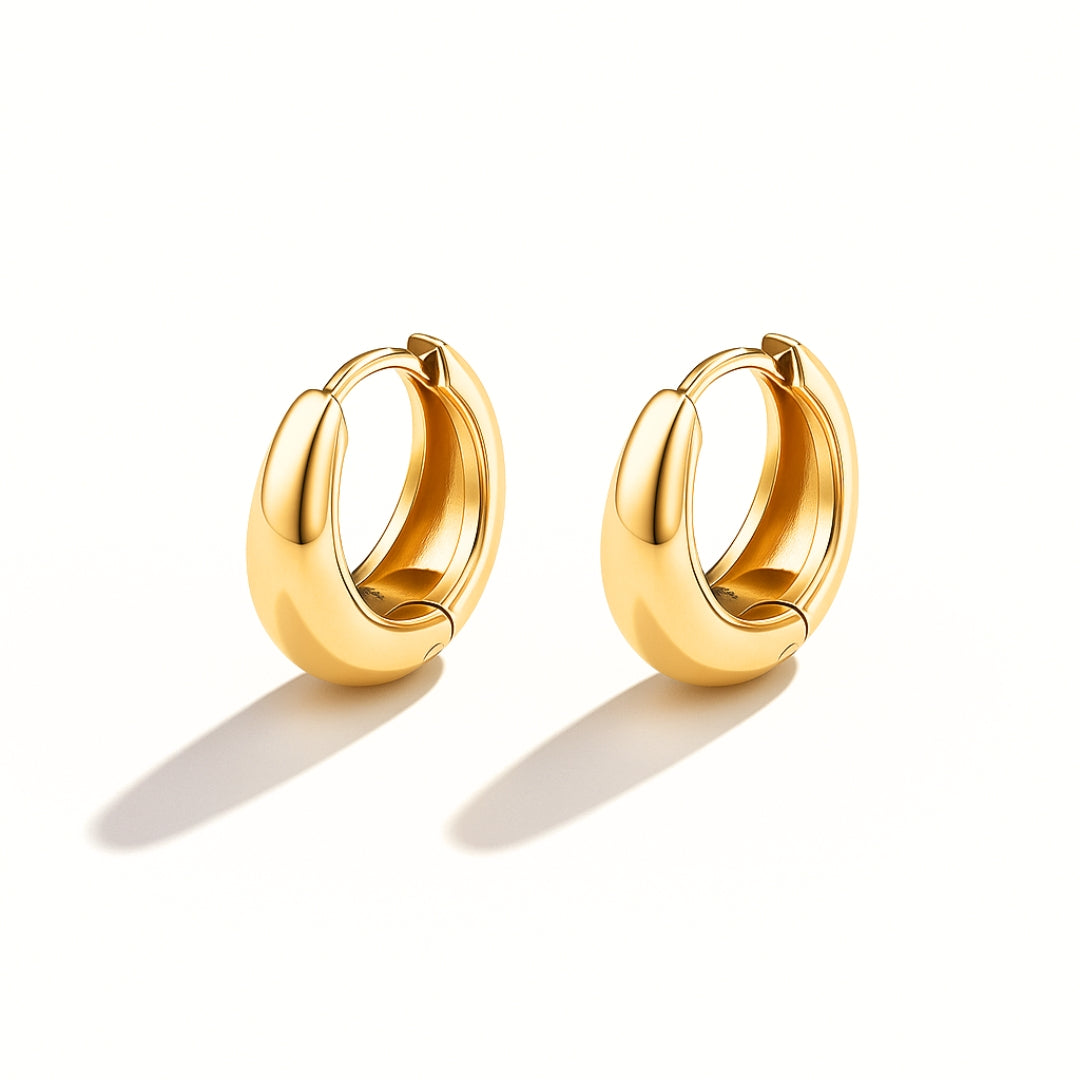 Golden Hoop Earrings