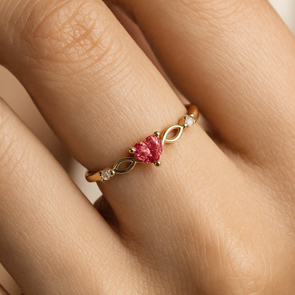 Heart Infinity Ring