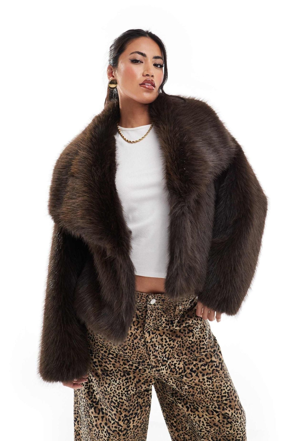 ABRIGO | Manteau court en peluche