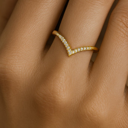 Pavé V Ring