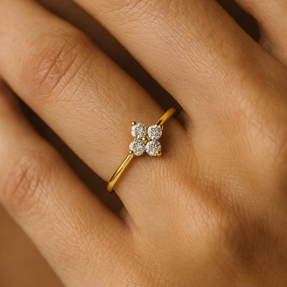 Petite Star Cluster Ring