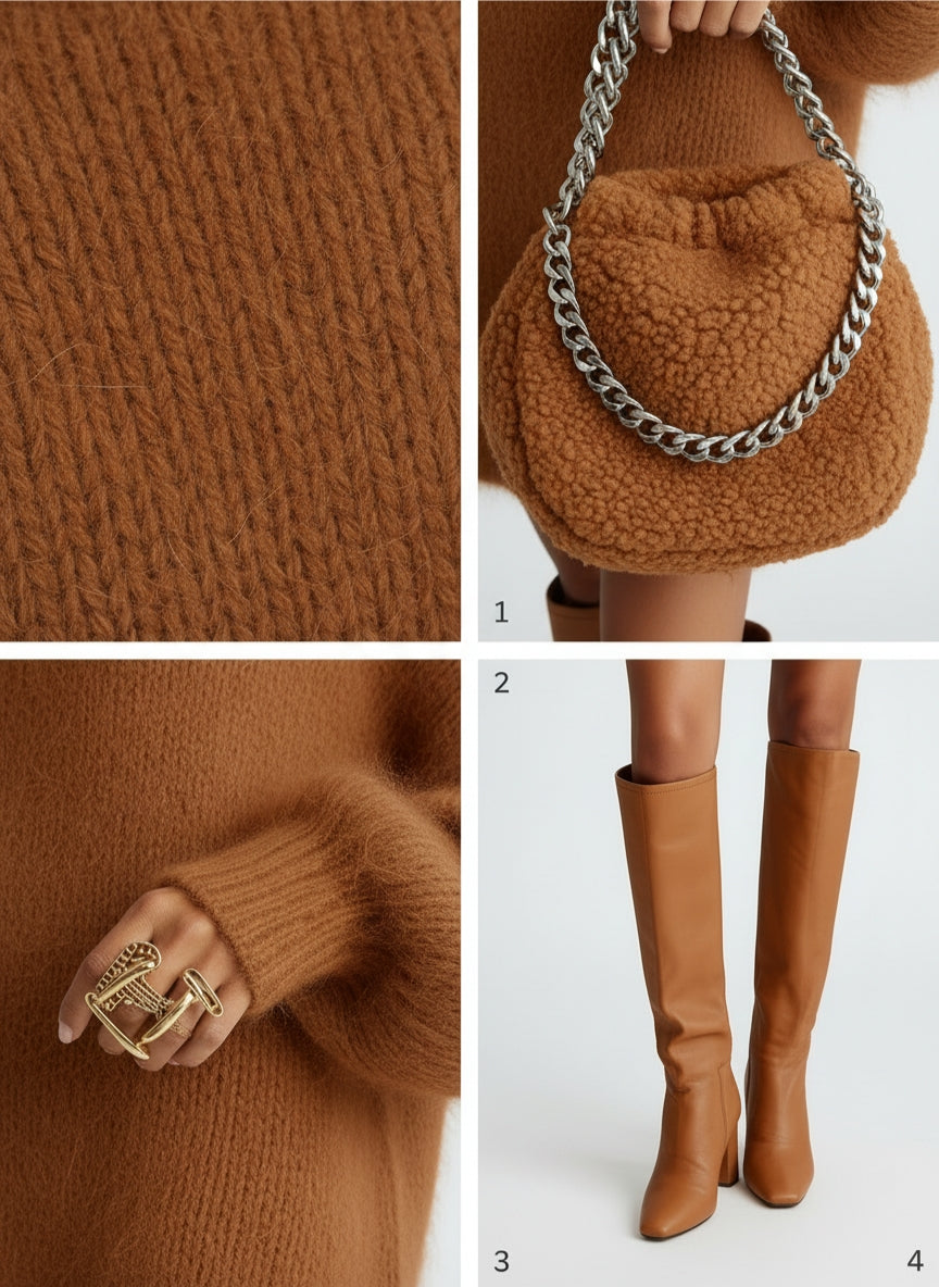 Mohair Knit Dress