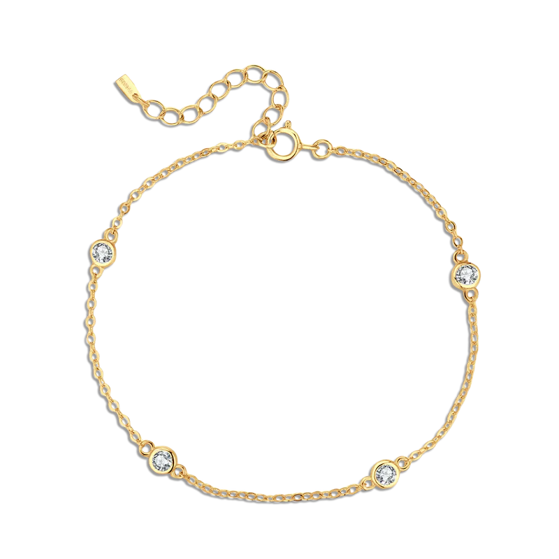 Elegant Four Diamonds Bracelet