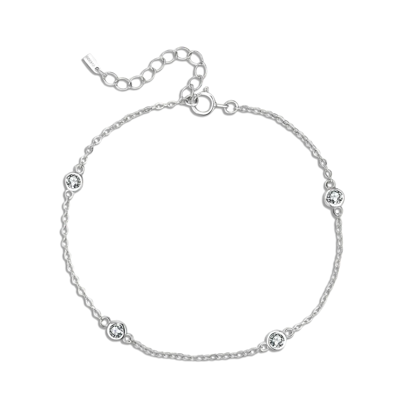 Elegant Four Diamonds Bracelet