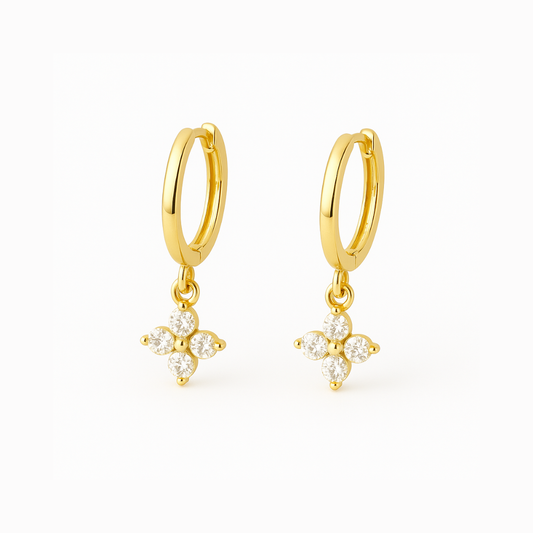 Clover Hoop Earrings