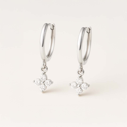 Clover Hoop Earrings