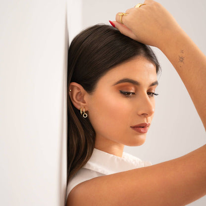 Classic Interlocking Hoops Earrings