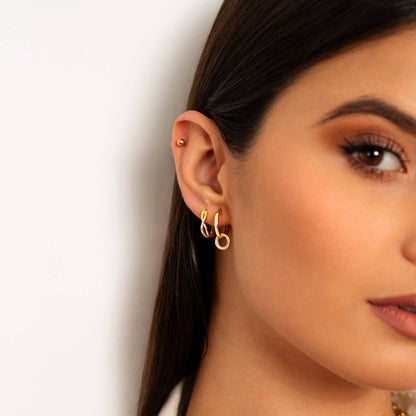 Classic Interlocking Hoops Earrings