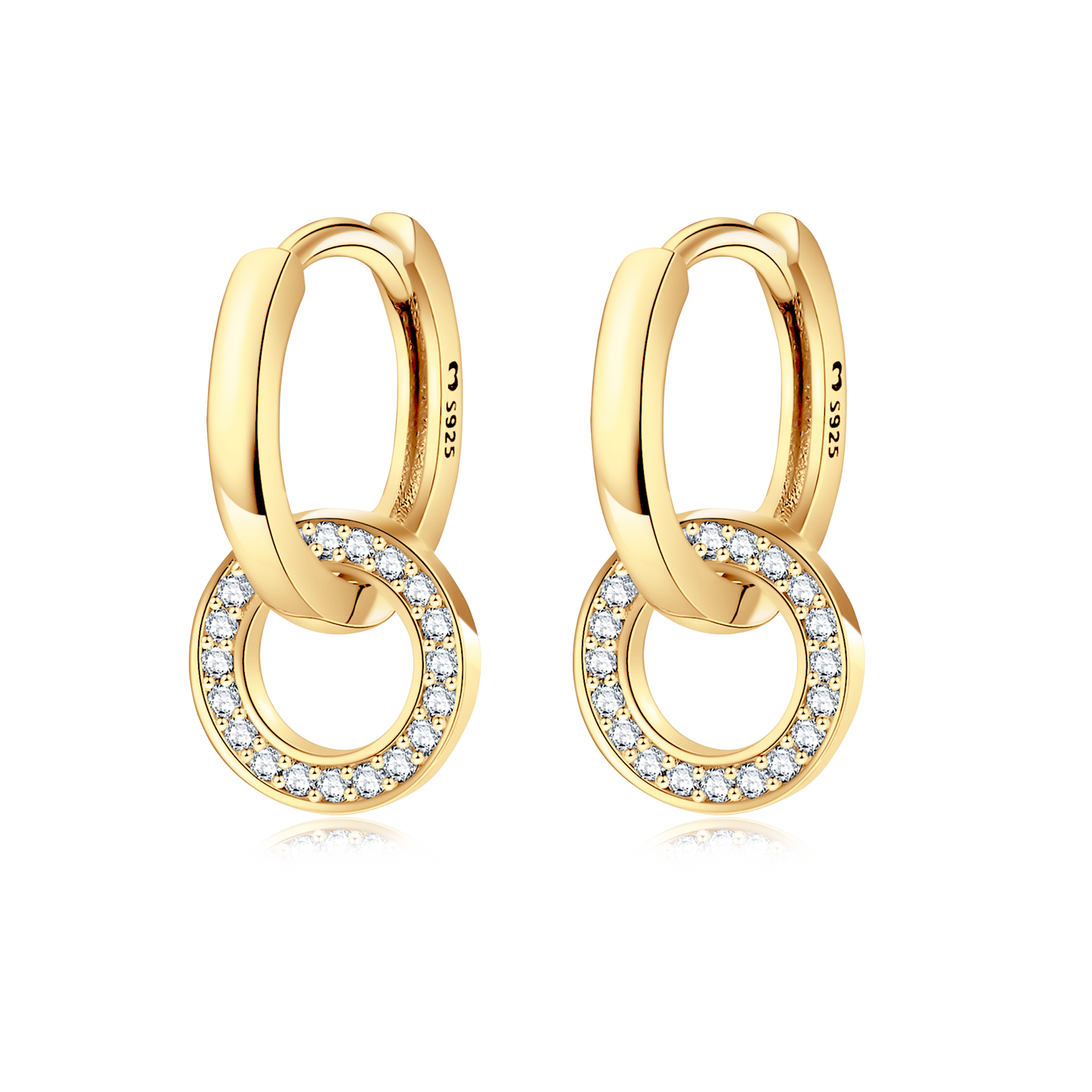 Classic Interlocking Hoops Earrings