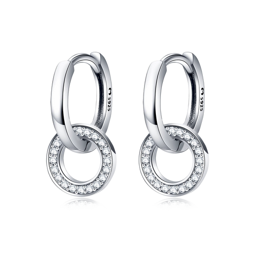 Classic Interlocking Hoops Earrings