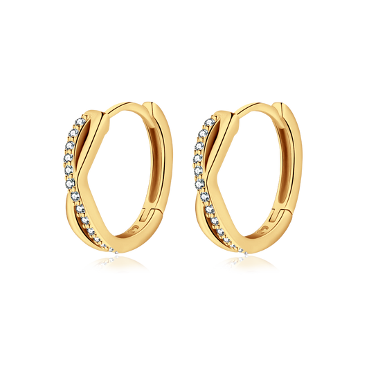 Intertwined Sterling Silver Earrings