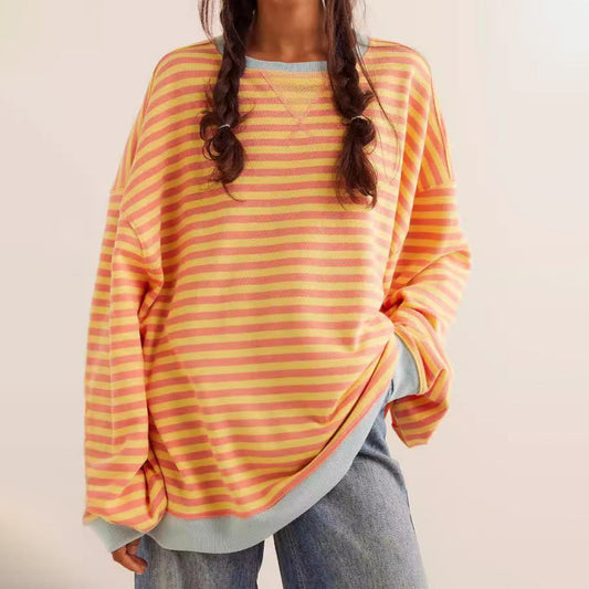 Elise Leroy Cozy Striped Sweatshirt