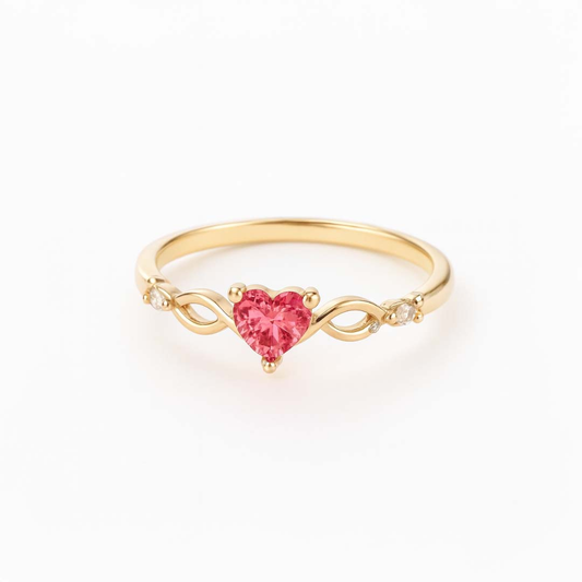 Heart Infinity Ring