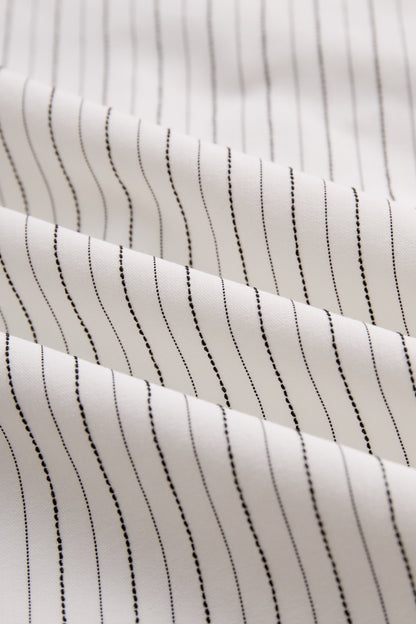 Striped Halter-Neck Knot Front Blouse