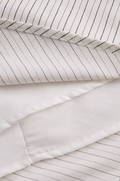 Striped Halter-Neck Knot Front Blouse