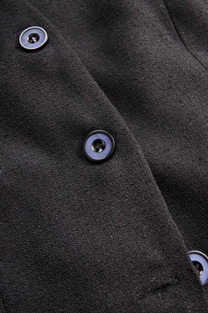 Pearl Button Vest And Maxi Skirt Two-Piece Set