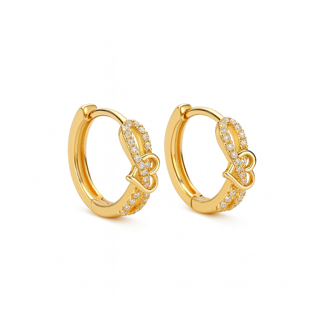 Infinity Heart Hoop Earrings