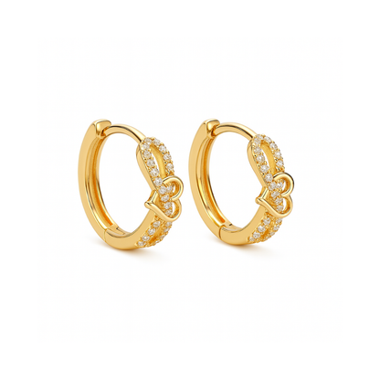 Infinity Heart Hoop Earrings
