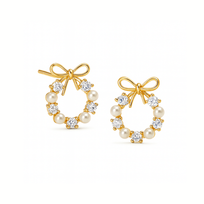 Bow Wreath Earrings