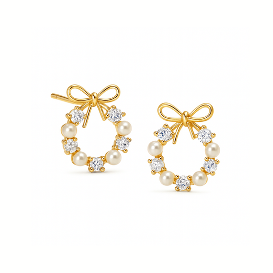 Bow Wreath Earrings