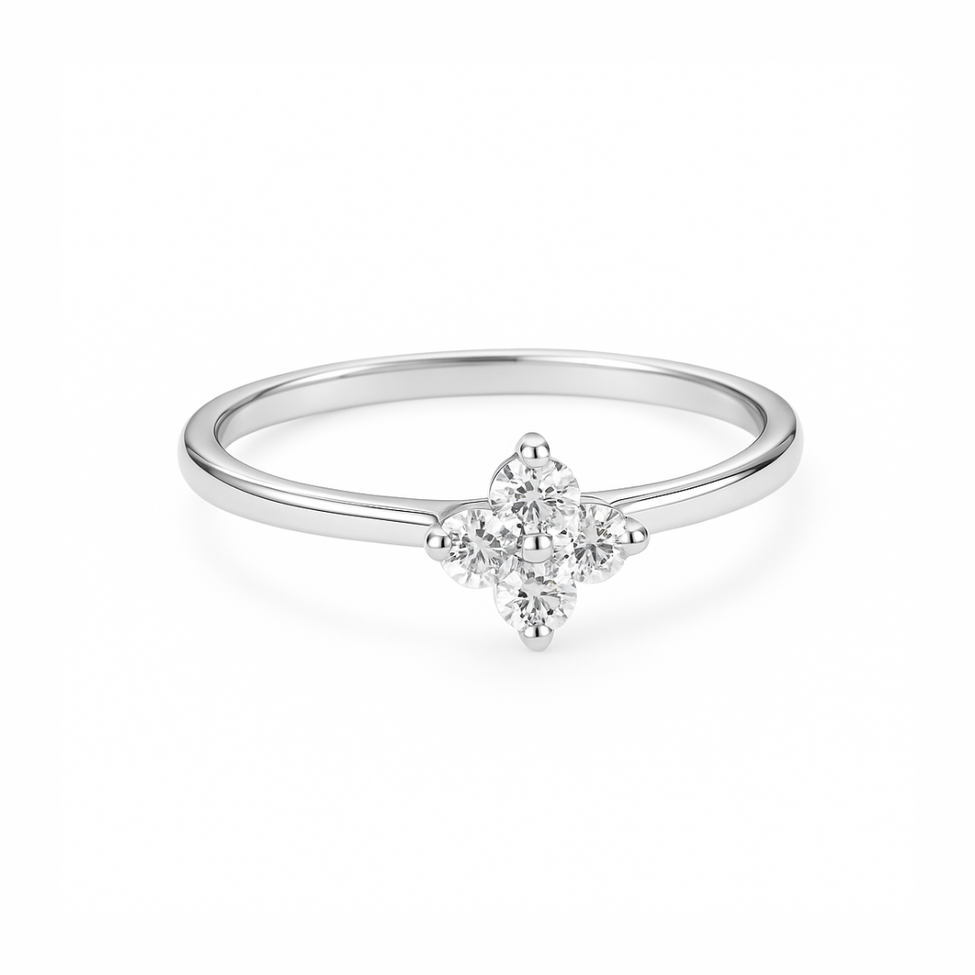 Petite Star Cluster Ring
