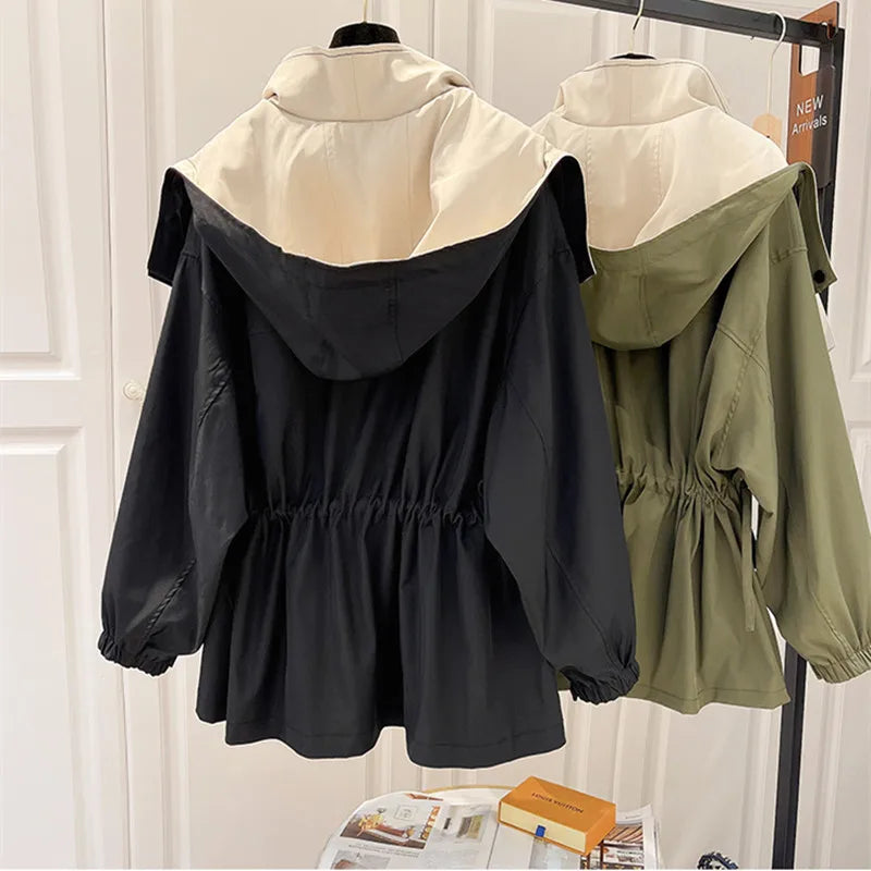 CELIA | Manteau coupe-vent en coton et polyester