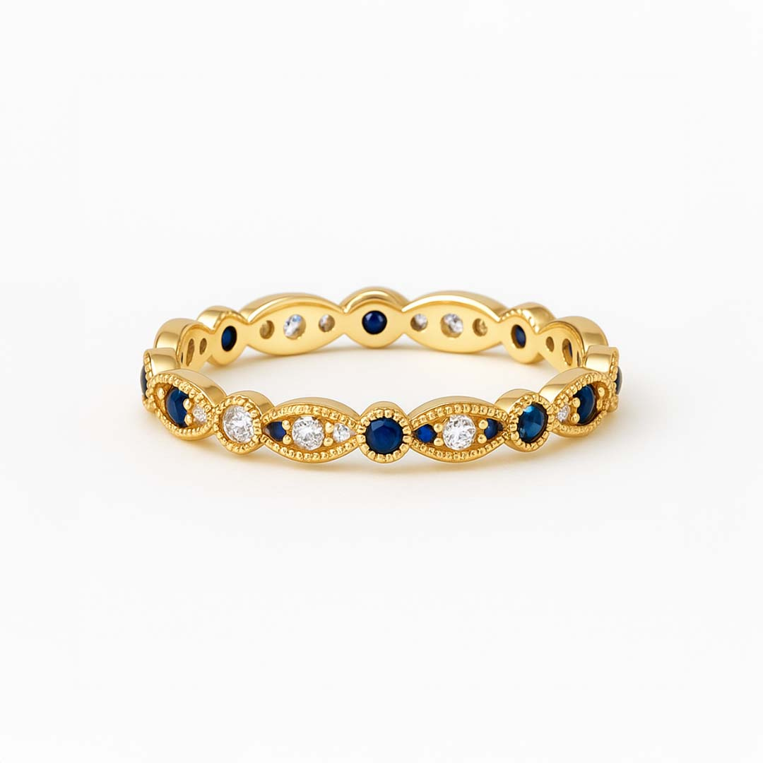 Sapphire Marquise Eternity Ring