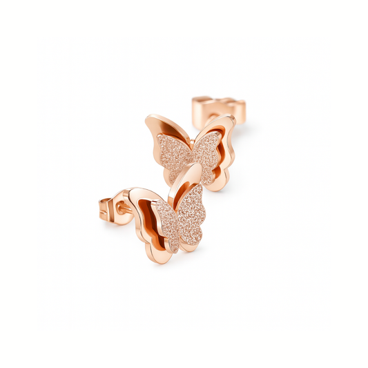 Sparkle Wing Stud Earrings