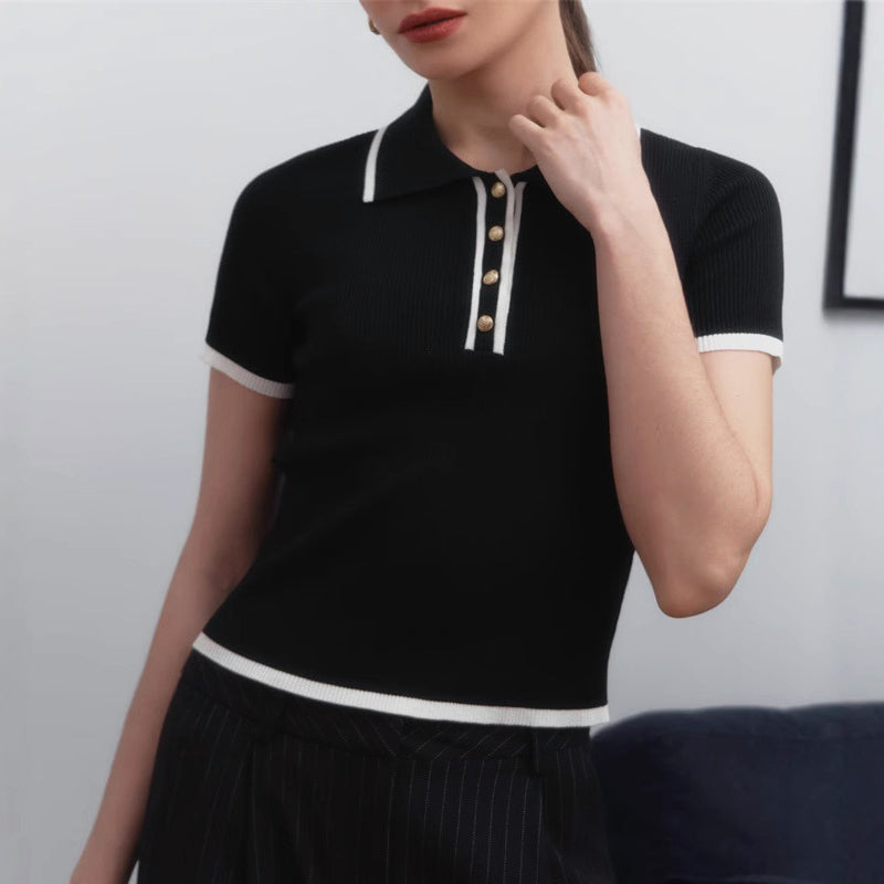 Ribbed Knit Top by Valentina Rossi