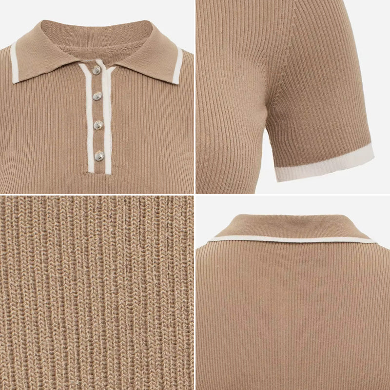 Ribbed Knit Top by Valentina Rossi