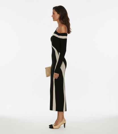 Monochrome Bodycon Dress