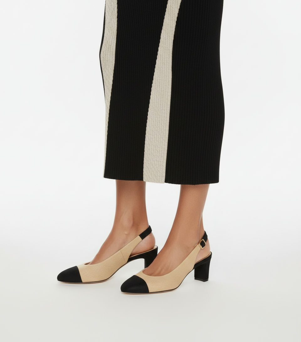 Monochrome Bodycon Dress