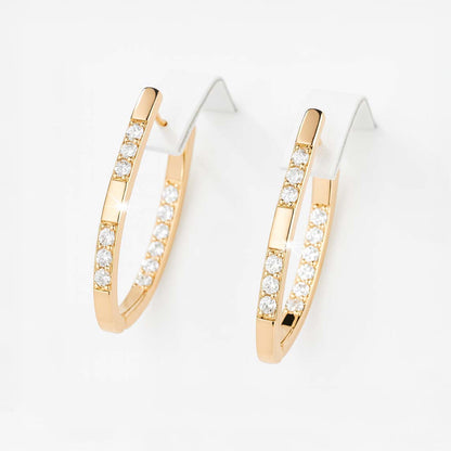 Linear Sparkle Hoops