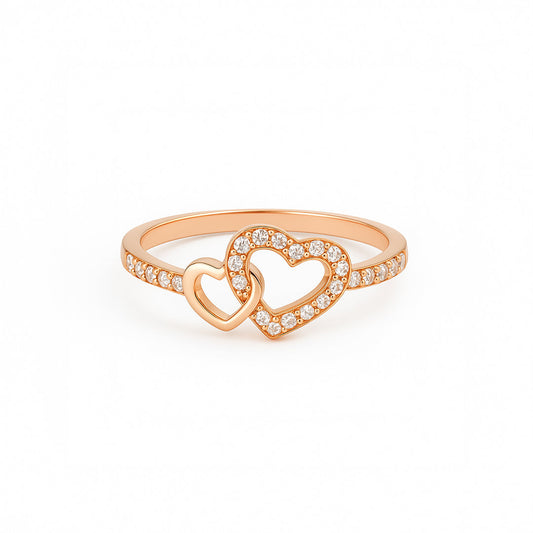 Twin Heart Ring