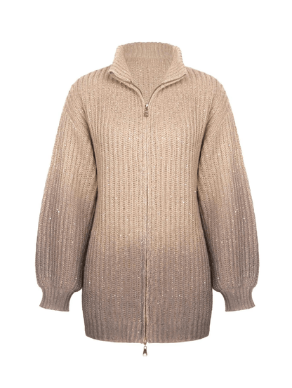 ZOÉ | Gilet zippé a paillettes