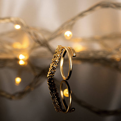 Adjustable Fit Zirconia Ring