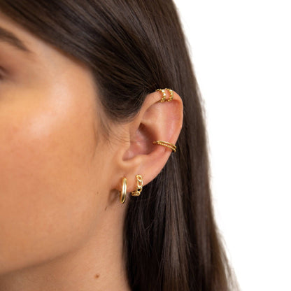 Classic Gold Hoops Earrings