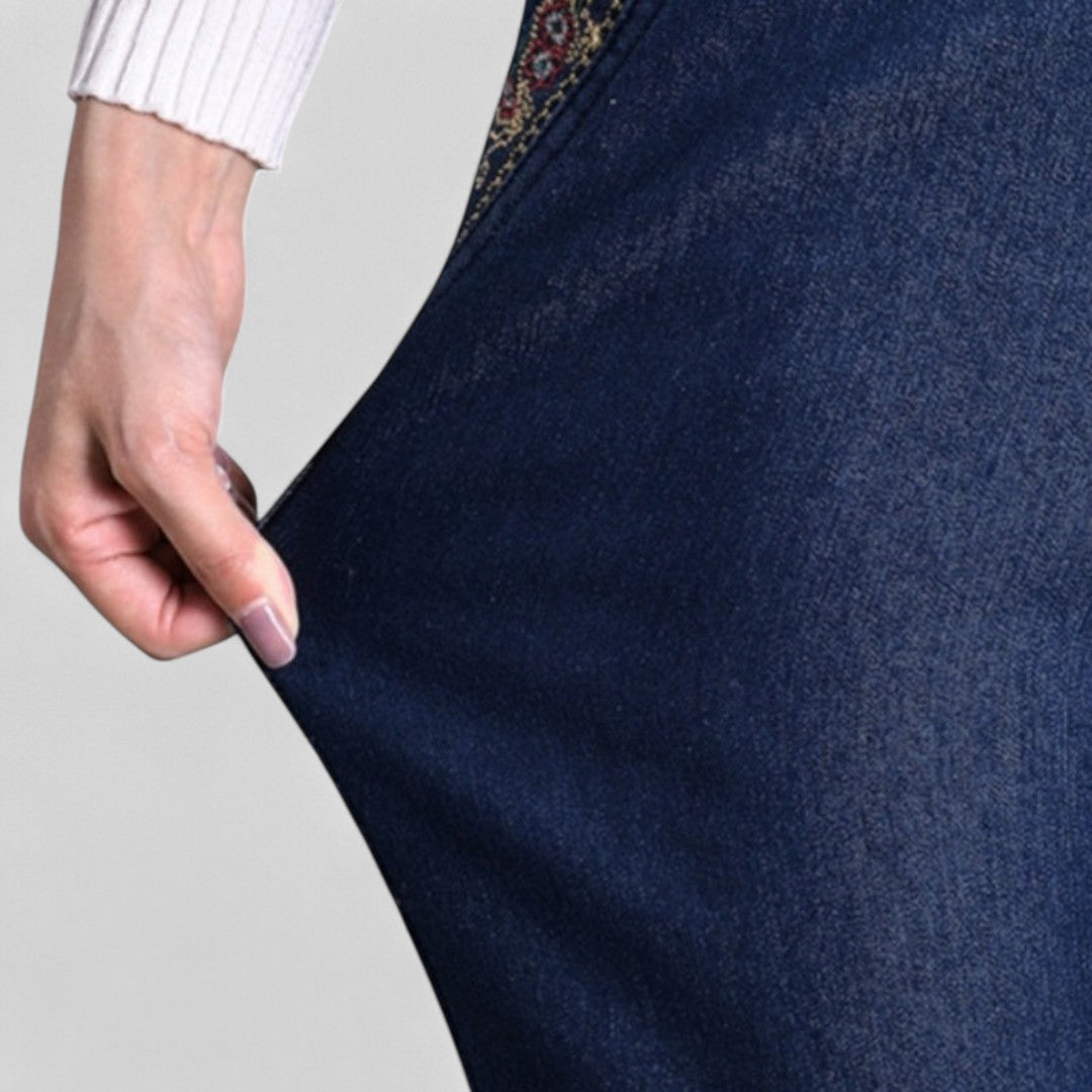 ÉLIANE | Jean Élégant à Taille Élastique