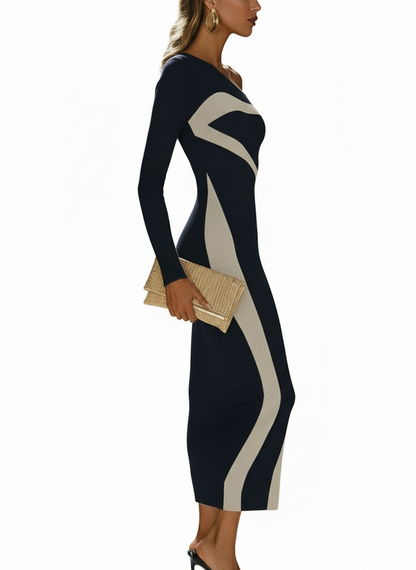 Monochrome Bodycon Dress