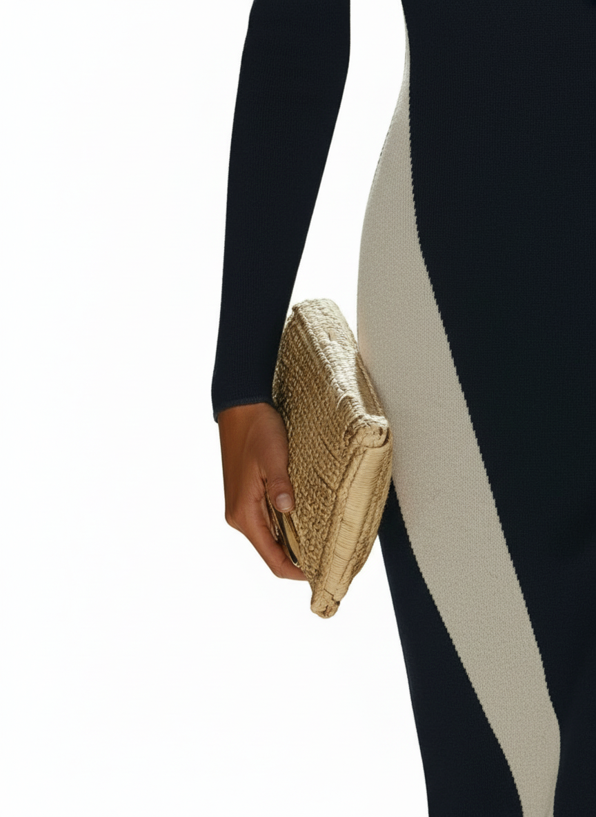 Monochrome Bodycon Dress