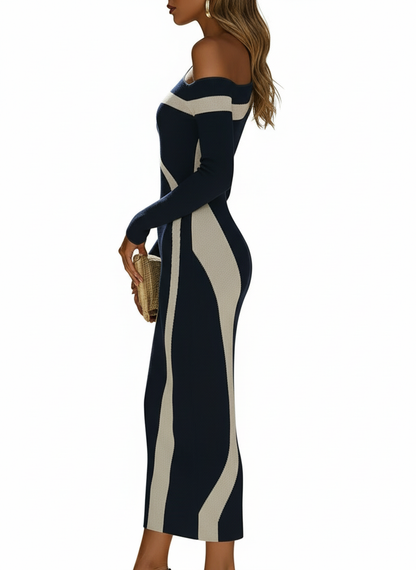 Monochrome Bodycon Dress